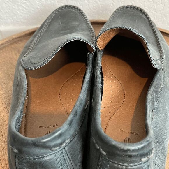 Frye Boots Ash Gray Lewis Venetian Slip-On Loafer Driving Shoes Men's Size 8 - Picture 5 of 9